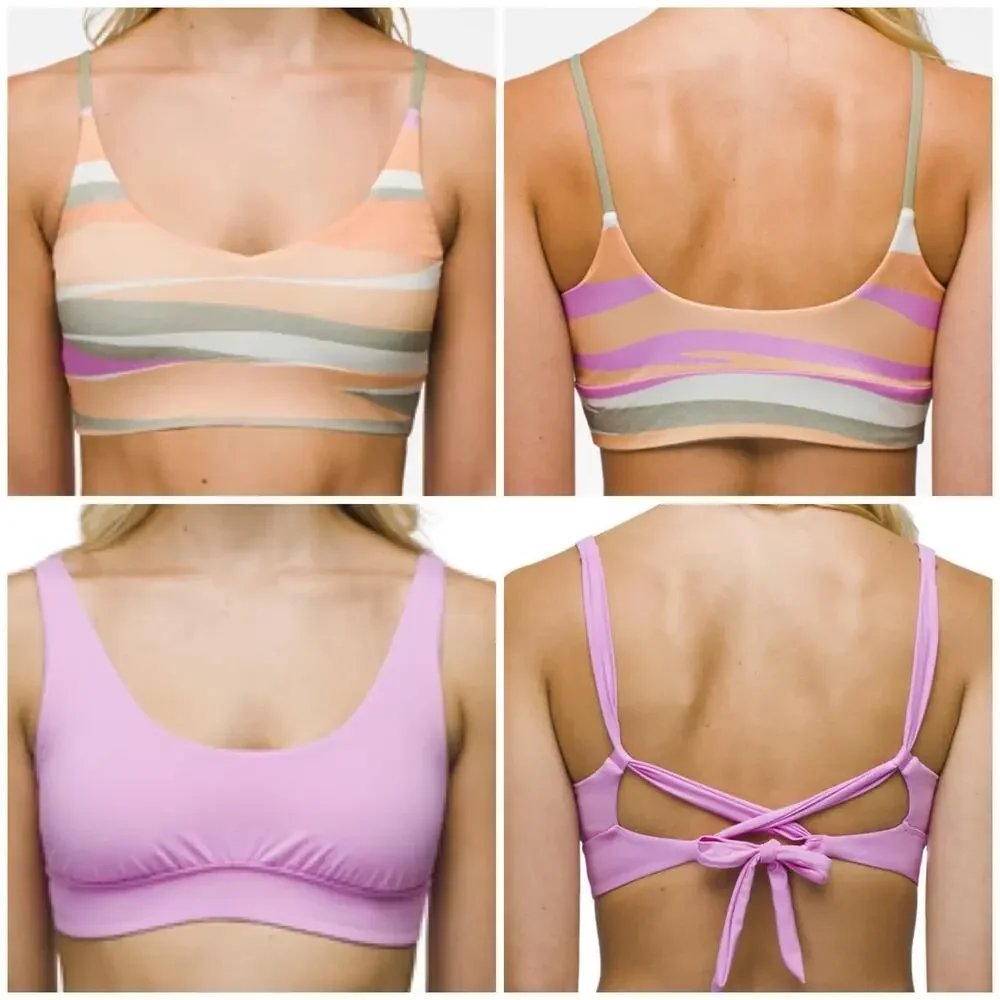 Prana Willow Falls Reversible Top & Mallorca Top Small Waves Cosmos Swim Set
